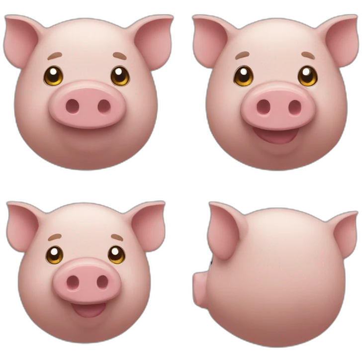 Cochon qui rigole emoji