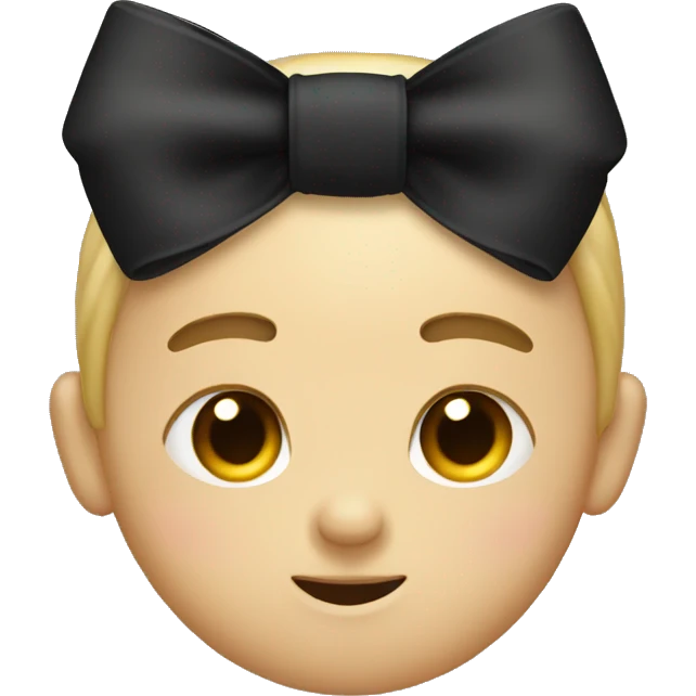 Cute black bow emoji