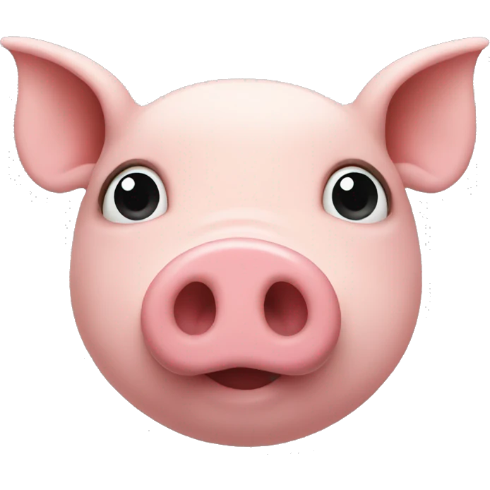 Heart pig nose emoji