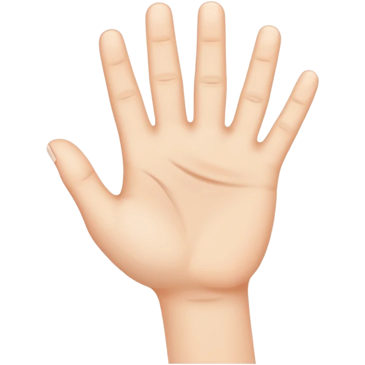 Hand with no thumb emoji