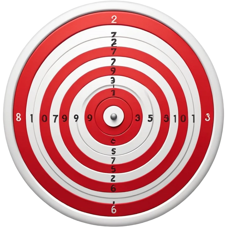 bullseye target with red and white concentric circles emoji