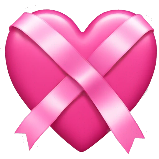 pink heart with ribbon emoji