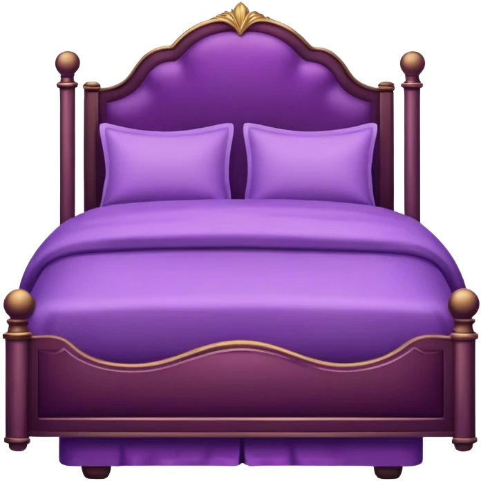 Fancy Purple bed emoji