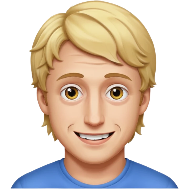 Logan Paul with a creepy smile emoji