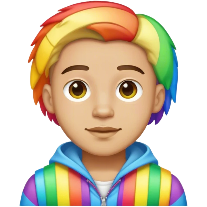 This guy but super gay with rainbow clothes  emoji
