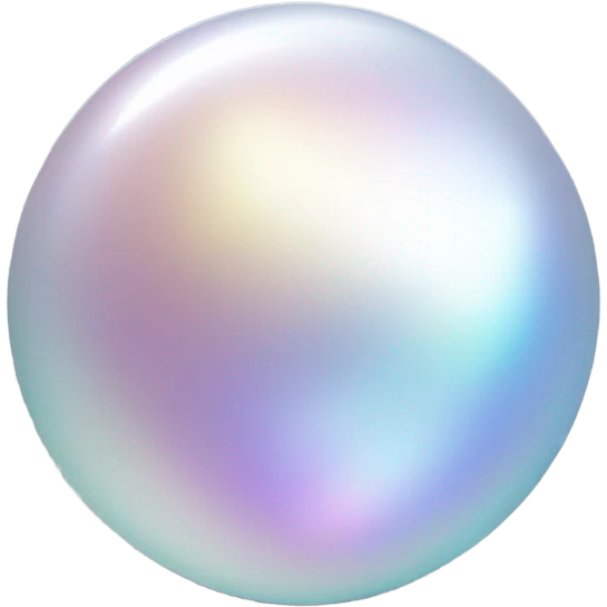Shining perl stone  emoji
