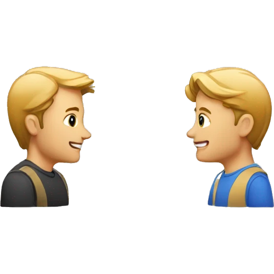 two people talking to each other emoji