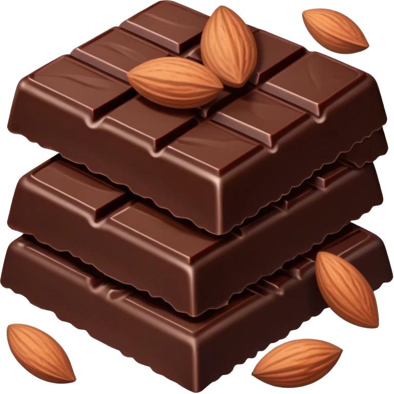 Dark chocolate with sea salt and almonds emoji