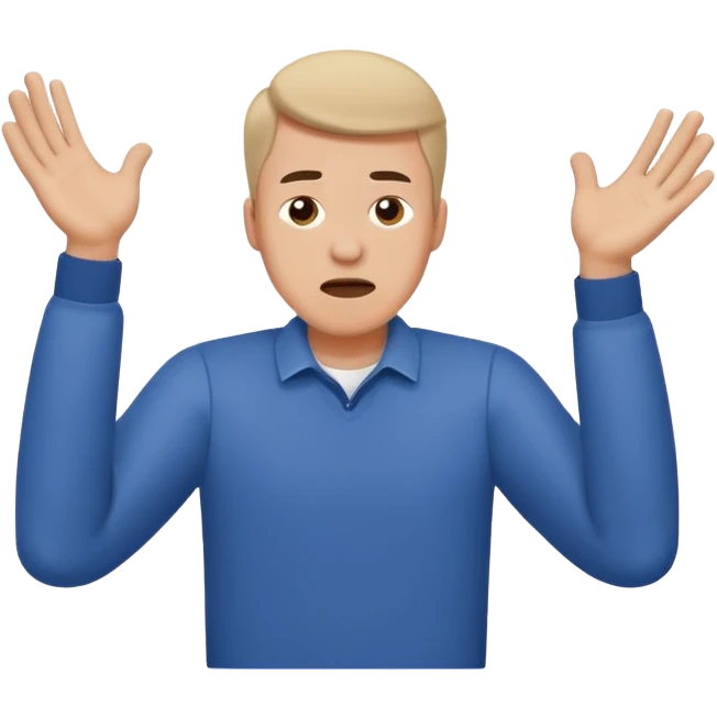 A man throwing papers in the air, frust emoji