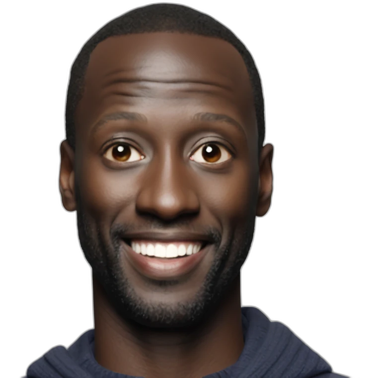 Omar Sy doing a footing emoji