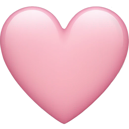 a light pink heart emoji