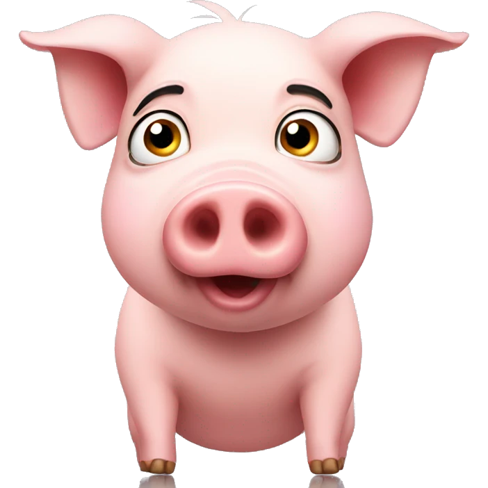 pig confused emoji