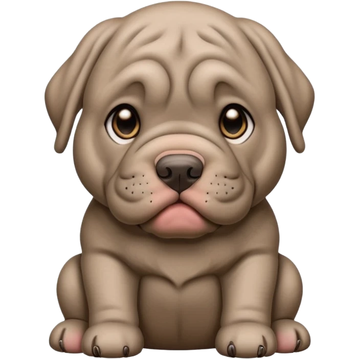 Neapolitan Mastiff cute emoji