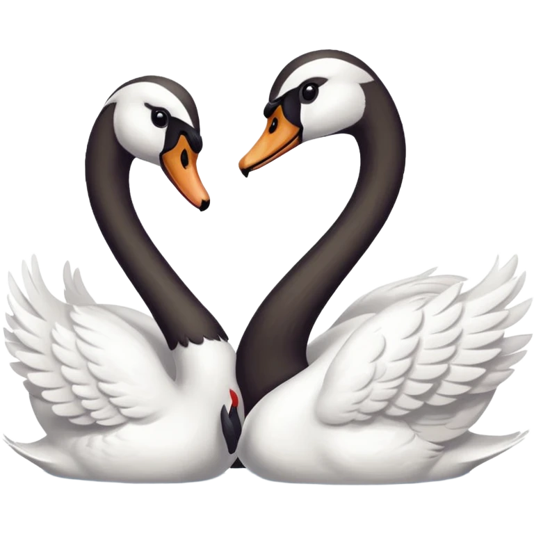 Swan couple emoji
