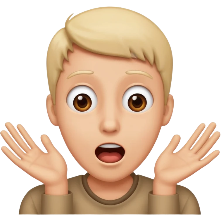 shocked but also like happy but also horrified emoji