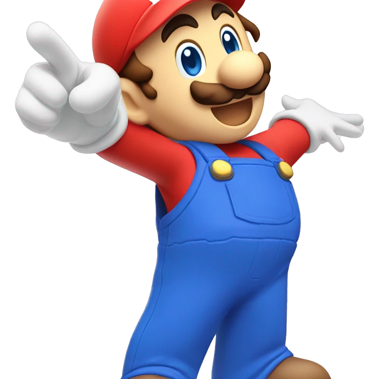 happy mario pointing at you emoji