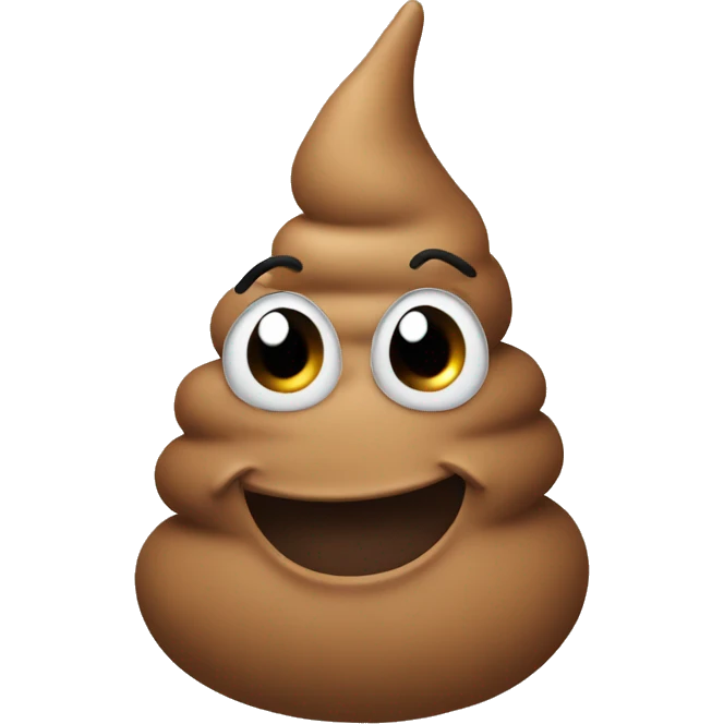 Fun poop emoji