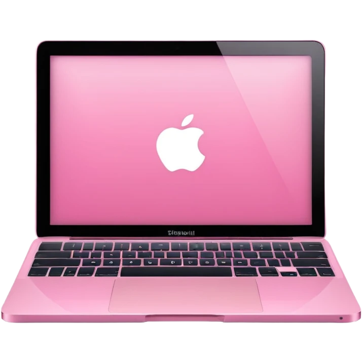pink macbook emoji