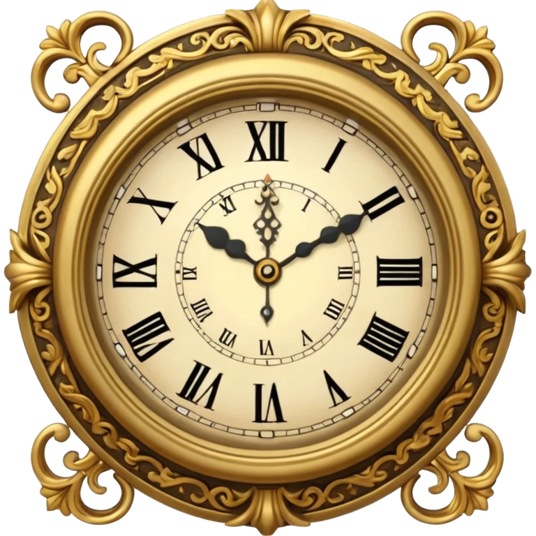 clock with lighting emoji