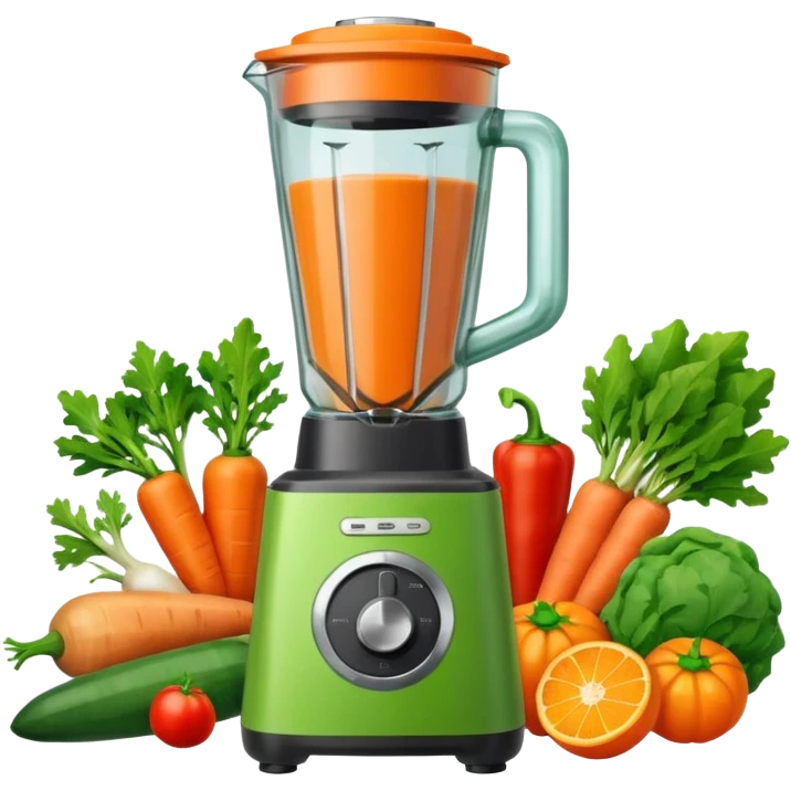 a blender with vegetables emoji