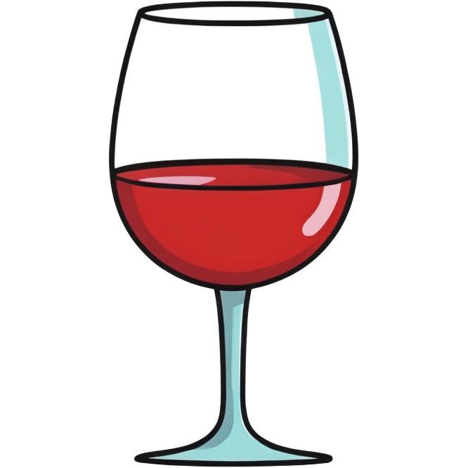 Car with a wine glass emoji