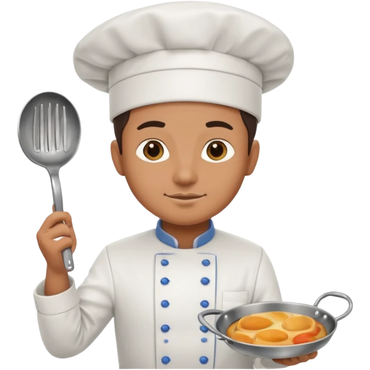 chef holding pan emoji