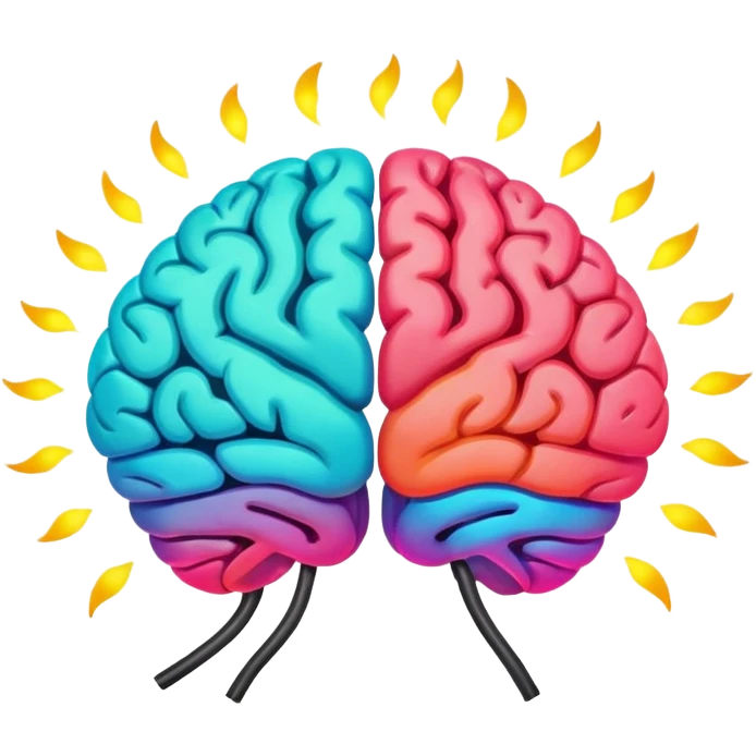 Real color of Brain signal  emoji