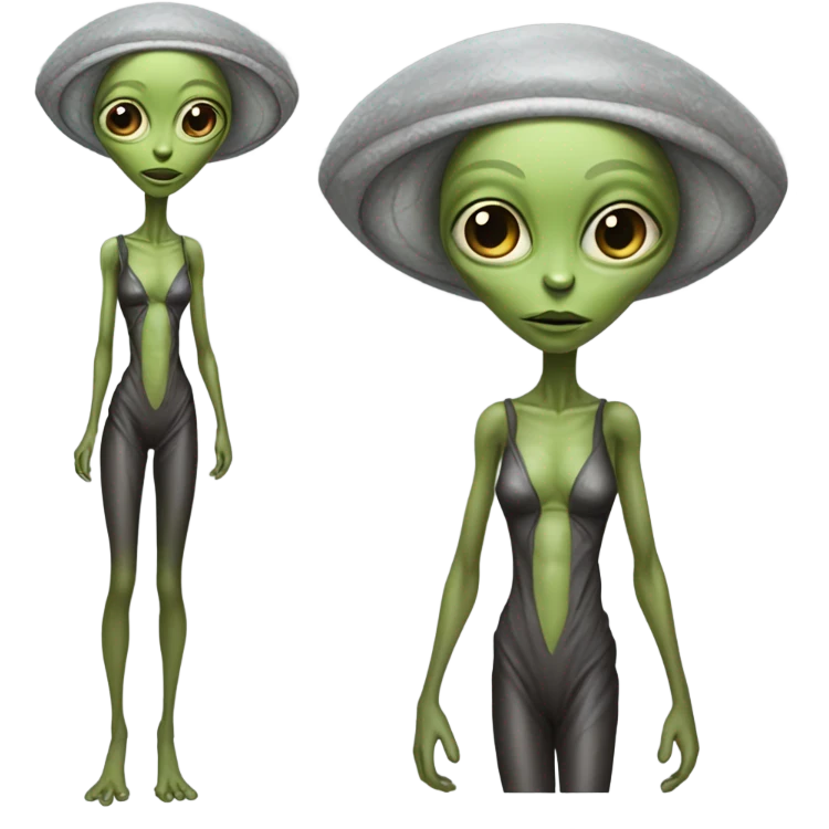 a alien woman full body emoji