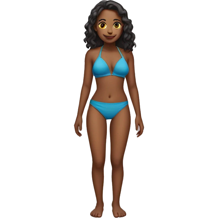a girl wearing bikini emoji