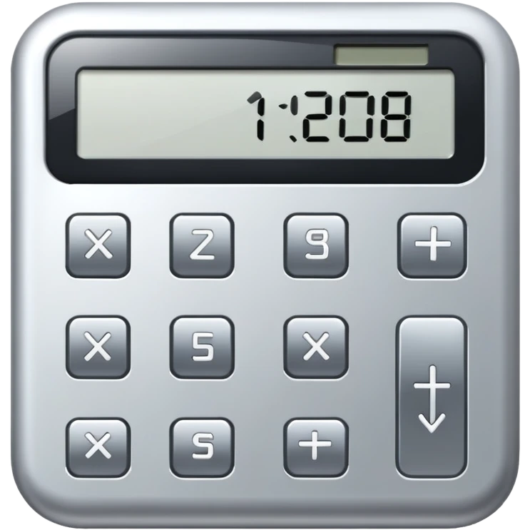 silver calculator emoji
