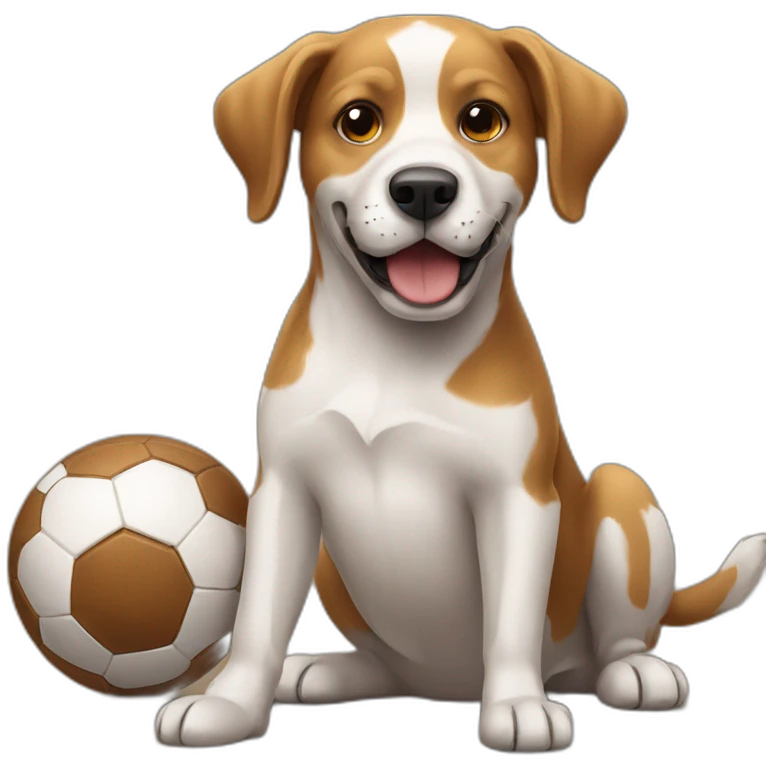 dog who play football emoji