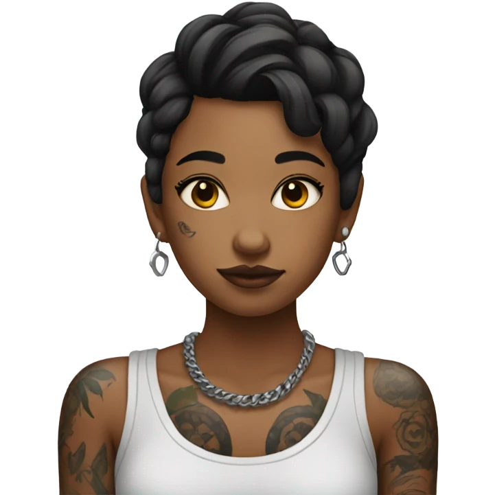  Girl with tattoos emoji