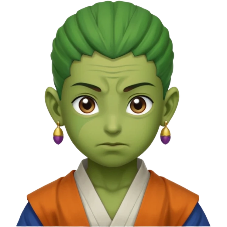 Dragon ball fusions Gohan + piccolo potara earrings = Gohanpiccolo vegito-syle emoji