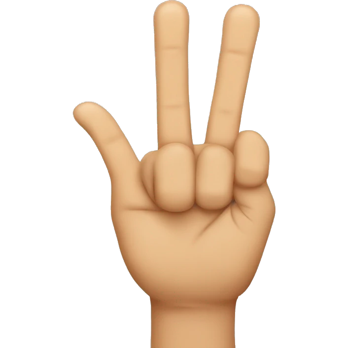 two last fingers emoji