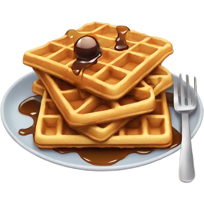 Waffles with syrup  emoji