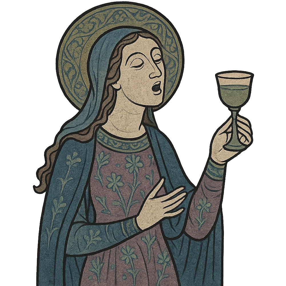 woman singing with wine glass in her hand emoji