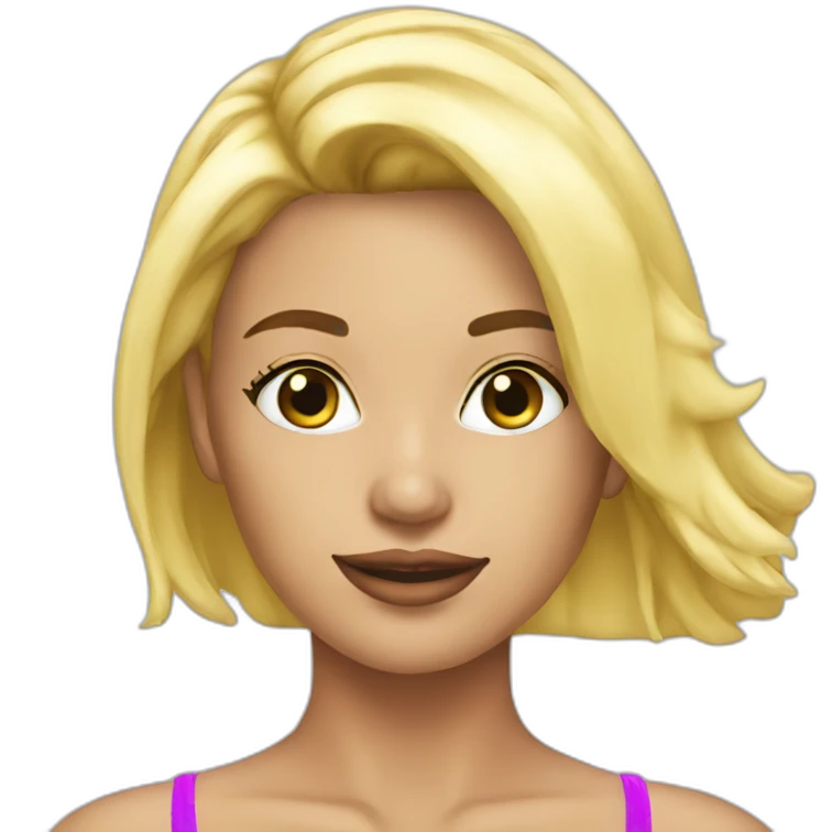 sexy bikini blonde emoji