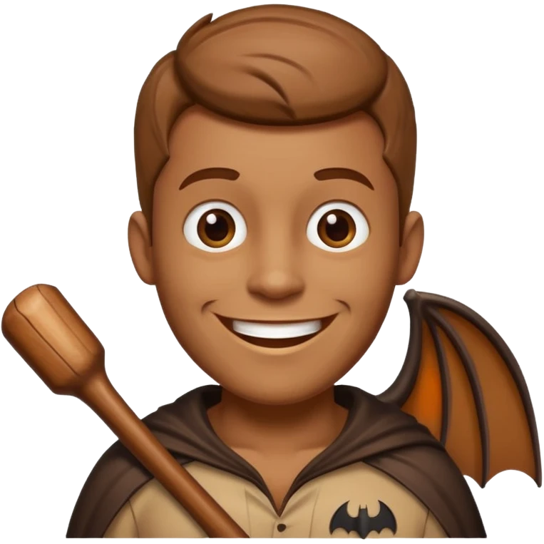 Tung tung tung sahur a wooden guy with a bat emoji