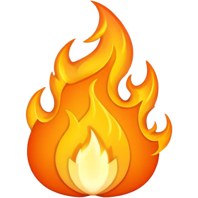 Orange Flame ios emoji emoji