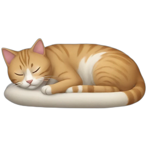 Cat sleeping emoji