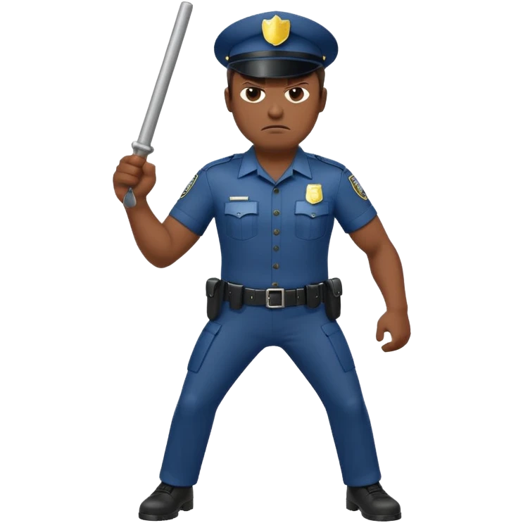 angry policeman full body emoji