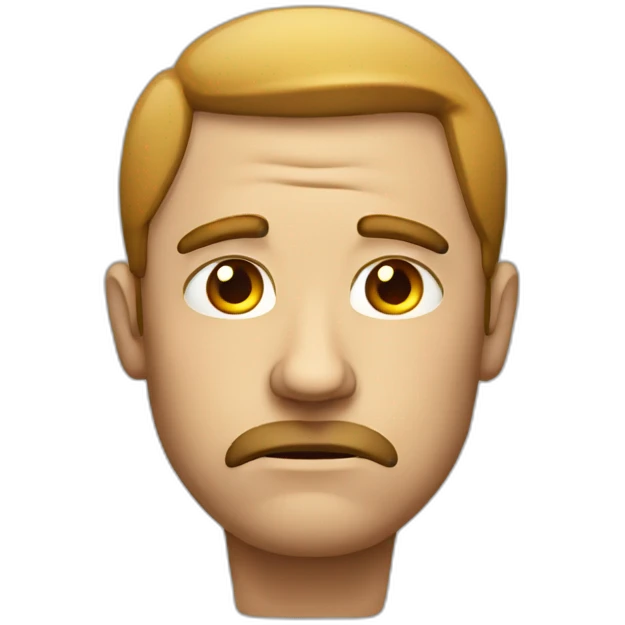 Sulking man emoji