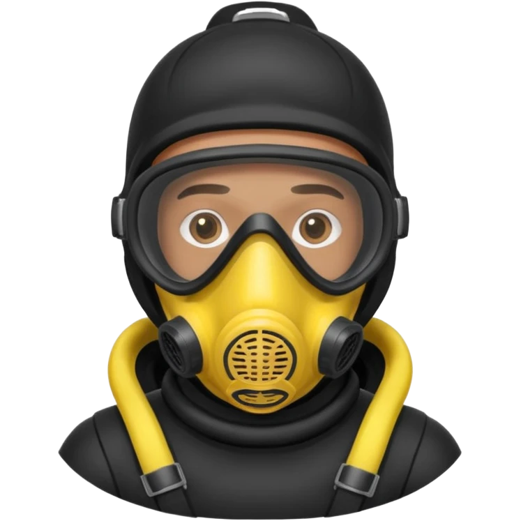 man with scuba mask   emoji