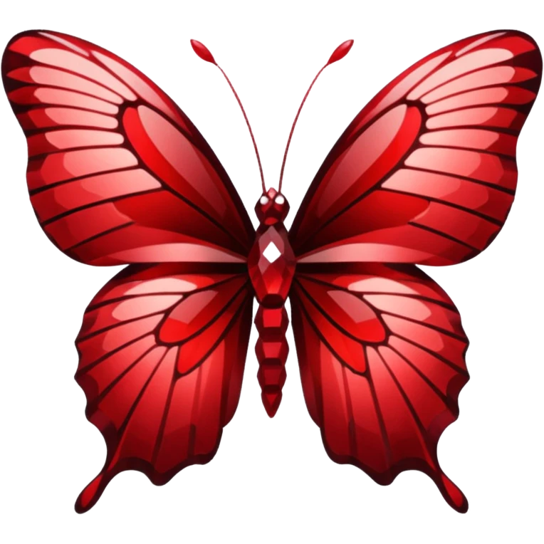 dark red crystal butterfly emoji
