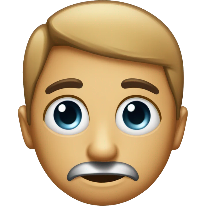 Carta triste con ojos grandes resentidos  emoji