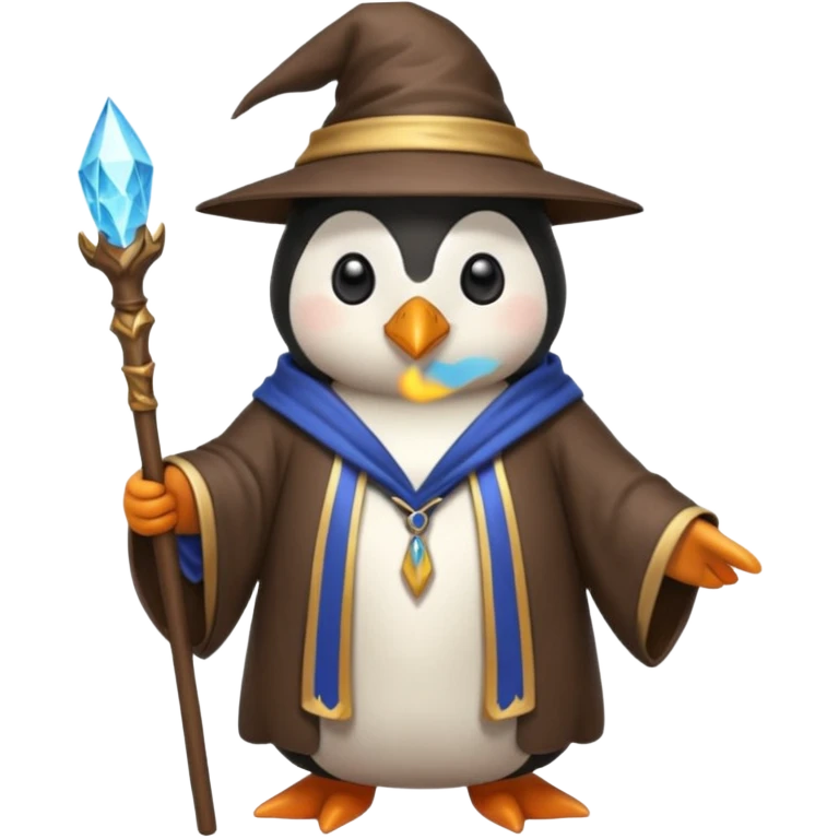 A wizard penguin emoji