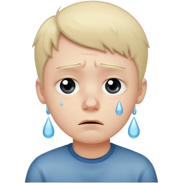 a sad boy emoji