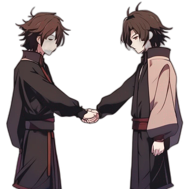 soukoku holding hands emoji