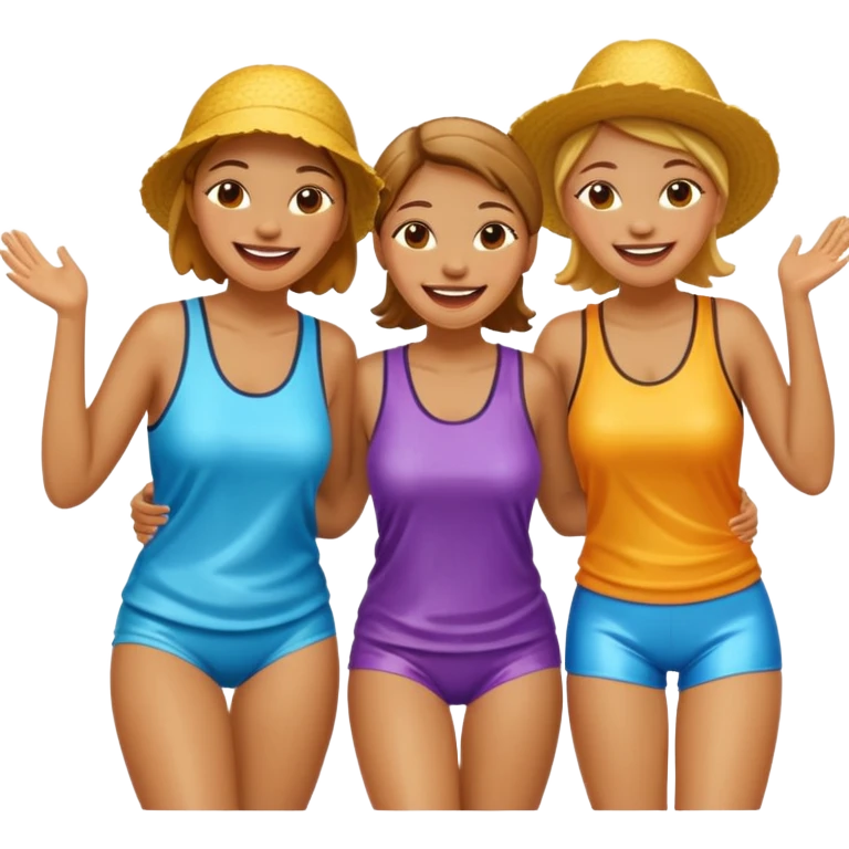 summer wet women emoji