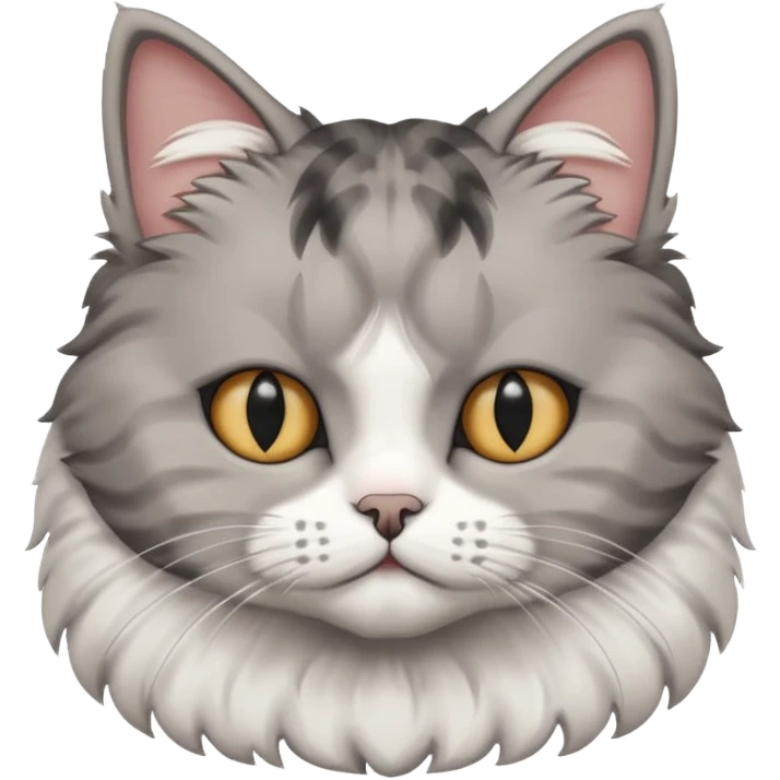 scottish cat with ears folded down emoji